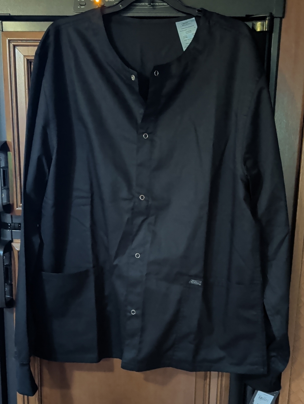 Dickies Black Snap-Front Work Jacket